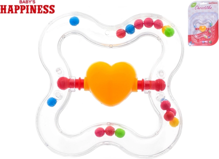 Sonaglio con cuoricino girevole per neonati