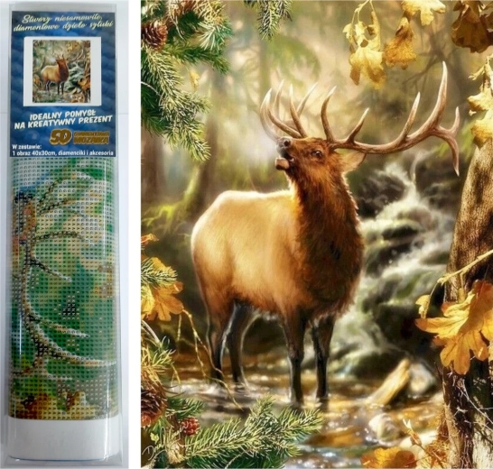 Norimpex Diamantmalerei Ruf des Waldes 30x40 cm