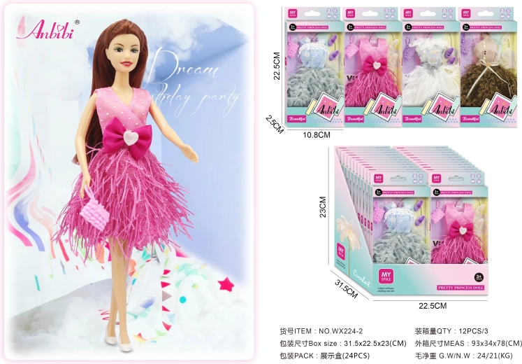 Fashion doll dresses – multiple styles