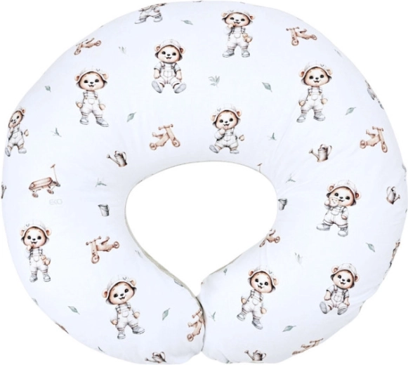 Coussin d’allaitement Velvet Gardener Bear 60 × 60 cm