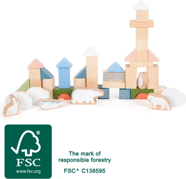 Houten blokken Arctic van small foot