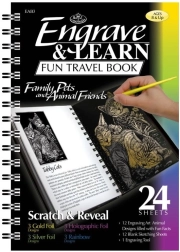 ROYAL & LANGNICKEL Scratch Art Pad Animals – 12 pictures and 12 blank sheets