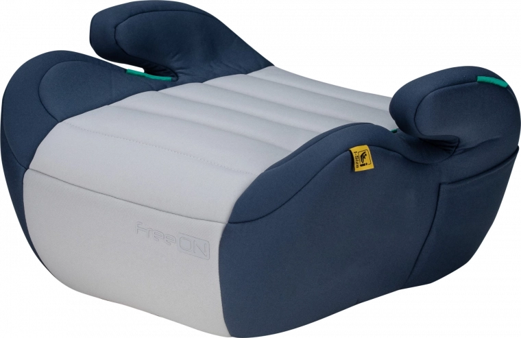 FreeON siedzisko Booster Comfy i-Size 125–150 cm – Niebiesko‑szary