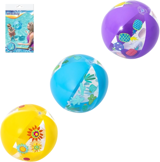 Aufblasbarer Strandball BESTWAY 51 cm – tropische Farben