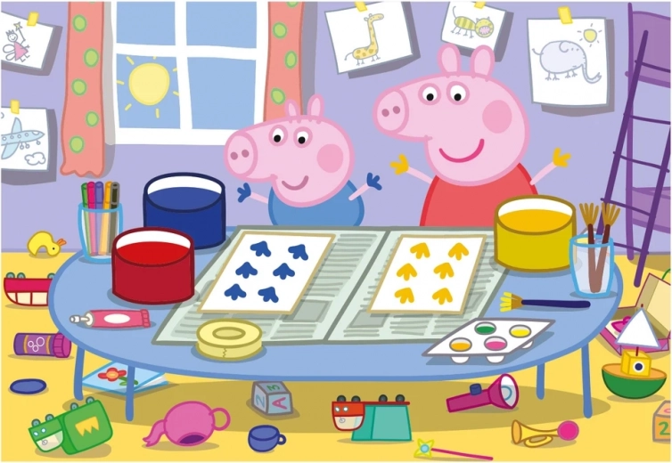 Sestavljanka Peppa Pig umetnica 24 kosov