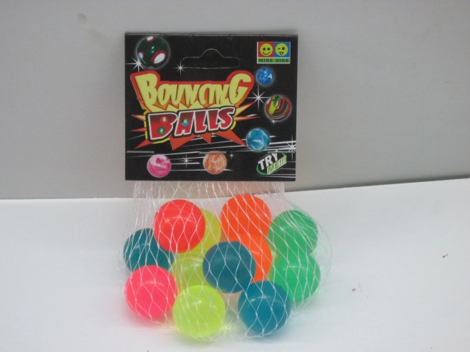 Set de 12 balles rebondissantes 2,5 cm