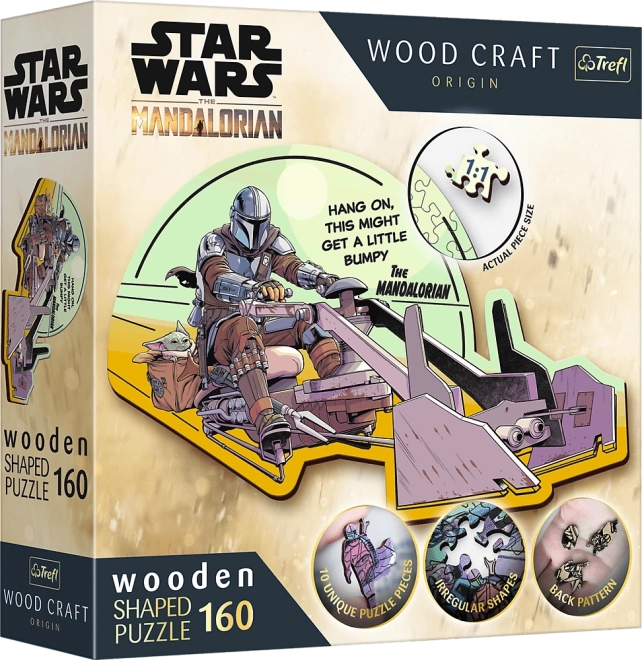 Wooden Puzzle Star Wars: The Mandalorian – 160 Pieces