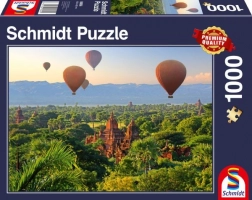 Puzzel heteluchtballonnen boven Mandalay 1000 stukjes