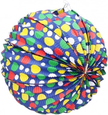 Paper lantern sphere 30 cm – mix of patterns