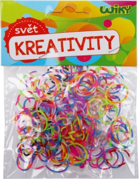 Magici elastici intrecciati a righe mix di colori