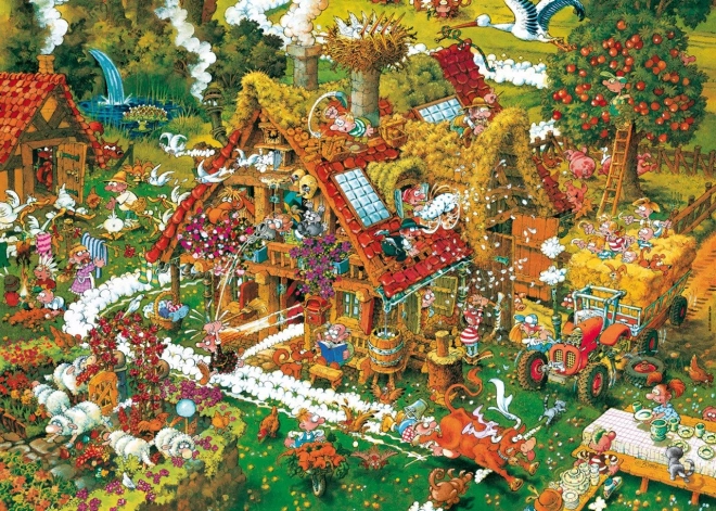 Heye Puzzle Cartoon Classics: Fattoria Felice 1000 pezzi
