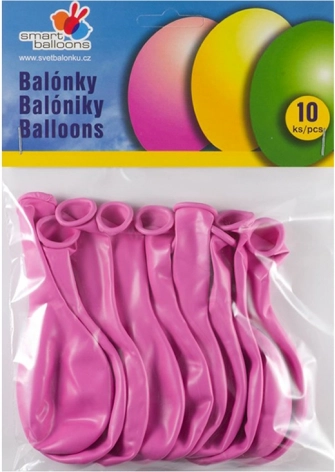 Set di 10 Palloncini Rosa Gonfiabili 26cm