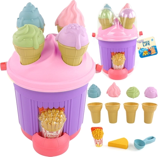 Woopie set da sabbiera gelato – secchiello e formine