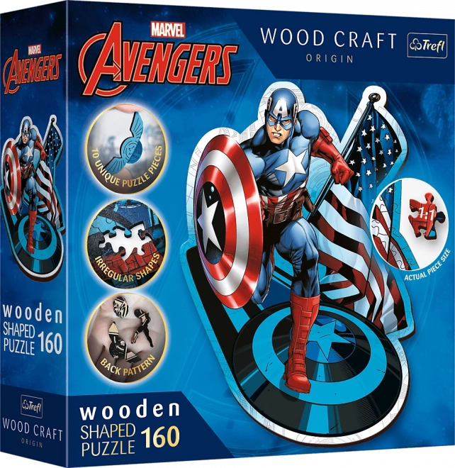 wooden puzzle MARVEL Heroes 160 pieces