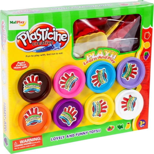 Pasta modellabile – set con 8 vasetti e formine