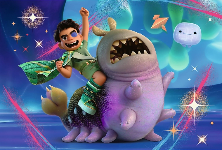 Sestavljanka Elio in vesoljska pustolovščina 100 koščkov