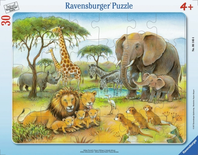 Ravensburger puzzle Afrykańskie zwierzęta 30 elementów