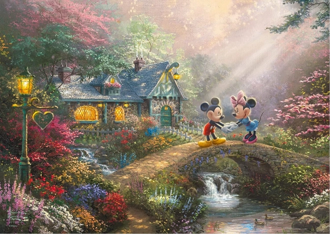 Puzzel in metalen doos Mickey & Minnie 500 stukjes