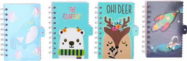 Spiralni zvezek črtan 9x14 cm