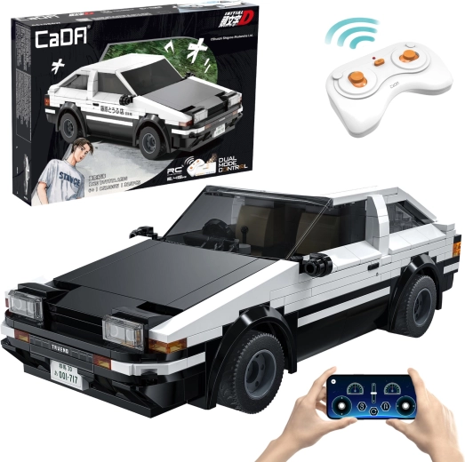 CADA Building Kit RC Car TOYOTA AE86 Trueno Initial D 1:20, 325 pieces