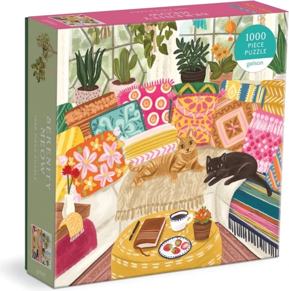 Puzzle Galison Chats au repos 1000 pièces