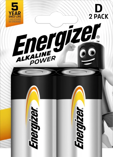 Energizer Alkaline Power D alkalne baterije, 2 kom