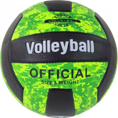 Green volleyball size 5 multicolor