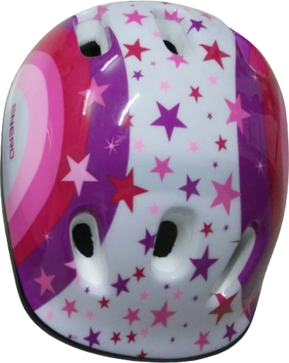Casque de sécurité pour enfant blanc‑rose, taille M