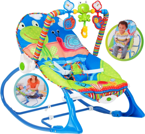 Ligstoeltje-schommel Stoere Kikker voor baby’s