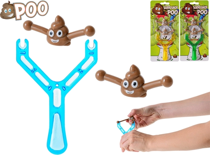 Fun slingshot for shooting stretchy poop 9.5 cm