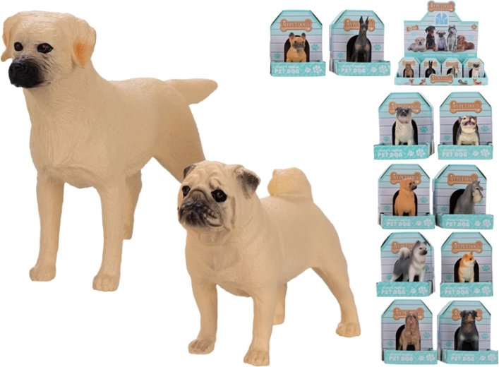 Set of Dog Figurines 6.5–12 cm – 12 Realistic Breeds