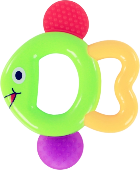 Rammelaar en bijtring in de vorm van een vis