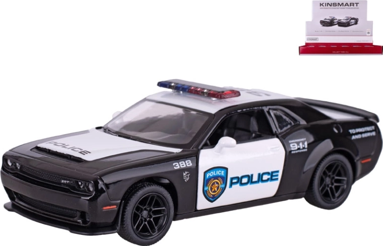 Metalni model Dodge Challenger SRT Demon 170 Police – Kinsmart 1:40