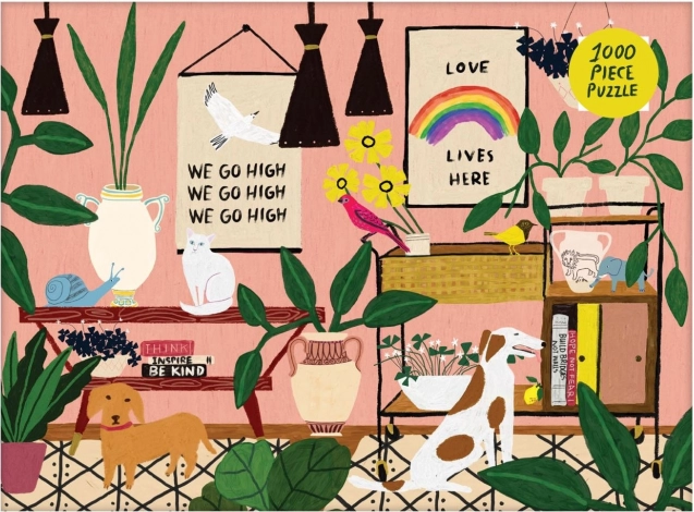 GALISON Puzzle Tukaj živi ljubezen 1000 kosov