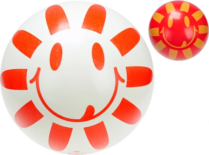 Børne-gummibold med blomstermotiv 23 cm