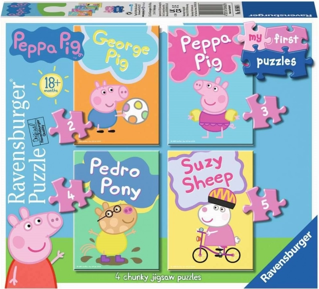 My First Puzzle Peppa Pig 4-in-1 (2–5 pieces) RAVENSBURGER