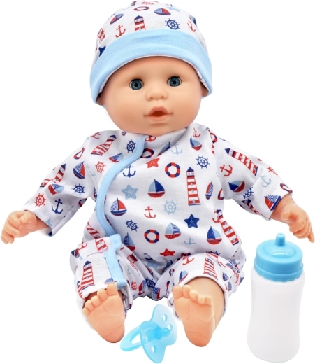 Bambola Dolls World Miminko Baby Joy blu 38 cm