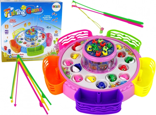 Kids’ fishing game – pink, lights and sounds