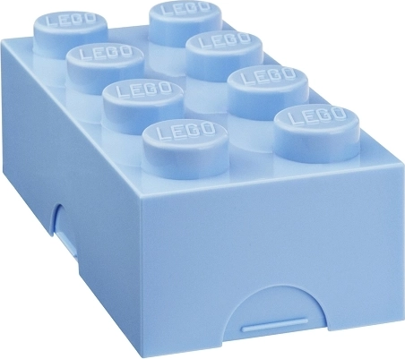 Lego box porta pranzo azzurro chiaro