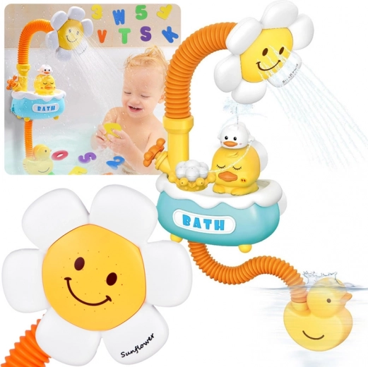 Children's Bath Toy – Flower Shower with Duck