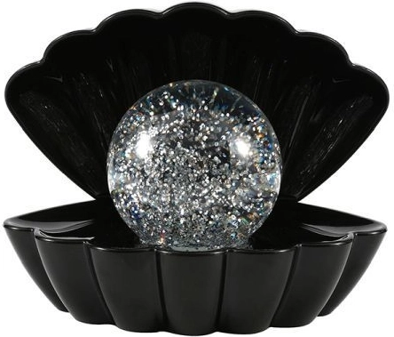 Lampada decorativa Conchiglia con sfera scintillante, alimentazione USB e a batterie