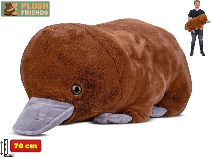 Plysbæver (næbdyr) Plush Friends 70 cm