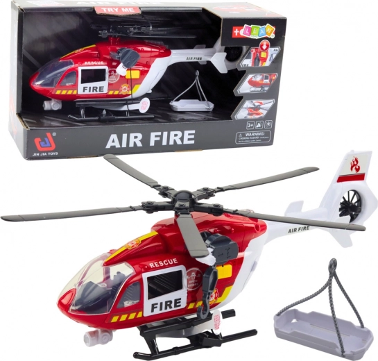 Fire Rescue Helicopter with Lights and Sounds 1:12