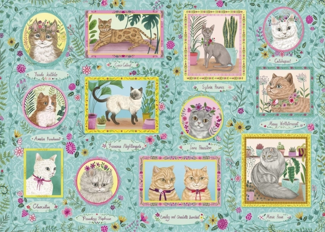 Gibsons Puzzel Beroemde Katten 1000 Stukken