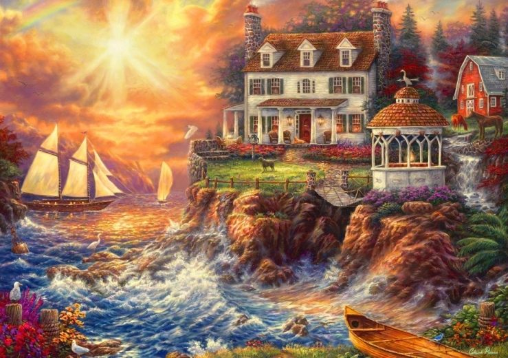 Puzzle Life Above the Stormy Sea by BLUEBIRD 1000 Pieces