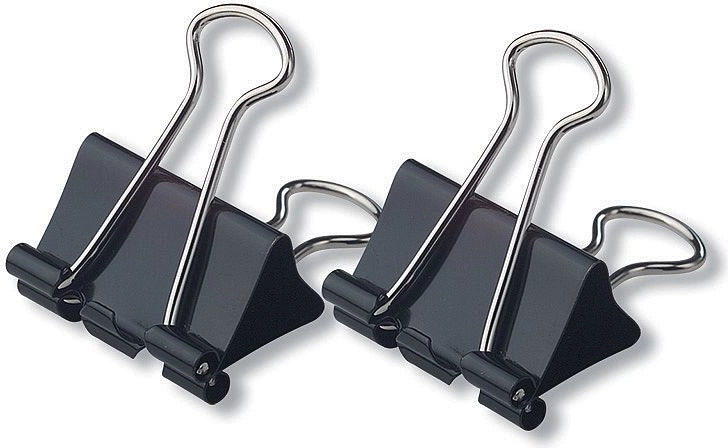 Clips reliure de bureau 41 mm, 12 pcs