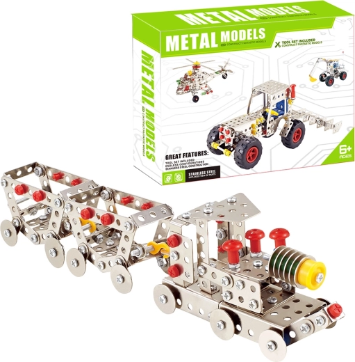 Set di costruzione in metallo treno 277 pezzi