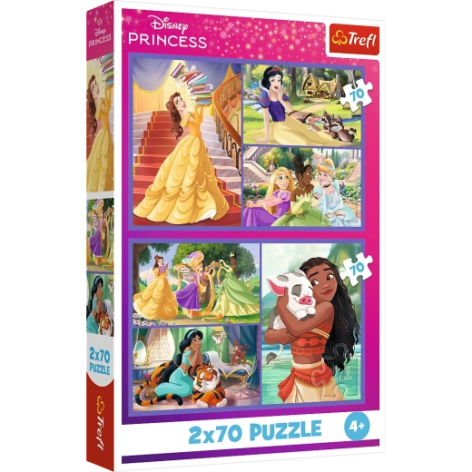 Puzzle 2x70 Disney Princesses Fairy Days