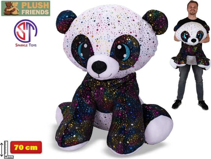 Plysset panda Star Sparkle 70 cm