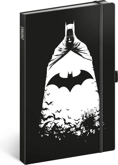 Batman notebook with elastic band and pen loop
